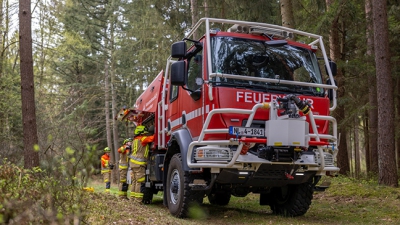 Vegetationsbrandausbildung im Bilmer Strauch