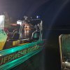 Alarmübung der Wasserrettung auf der Elbe bei Dömitz