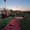Alarmübung der Wasserrettung auf der Elbe bei Dömitz